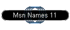 Msn Names 11